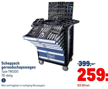 Aanbieding: Scheppach gereedschapswagen