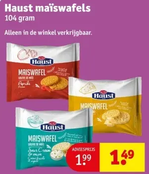 Aanbieding: Haust maïswafels
