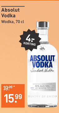 Aanbieding: Absolut Vodka