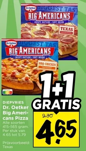 Aanbieding: Big Americans Pizza