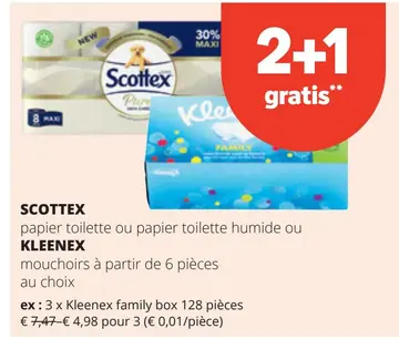 Offre: Scottex ou Kleenex