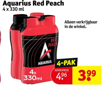 Aanbieding: Aquarius Red Peach
