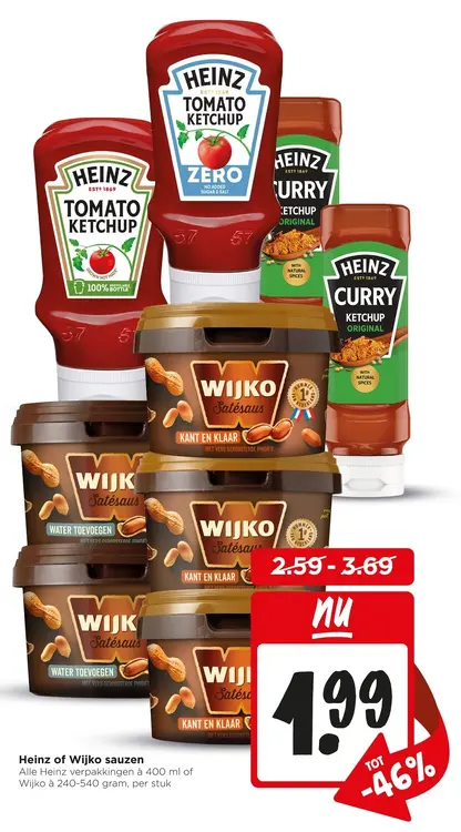 Aanbieding: Heinz of Wijko sauzen