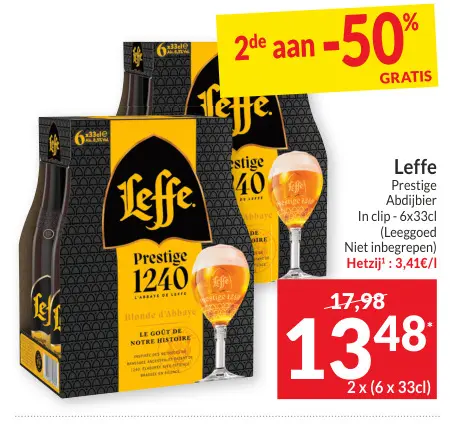 Promotie: Leffe Prestige Abdijbier