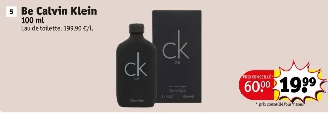 Offre: Be Calvin Klein
