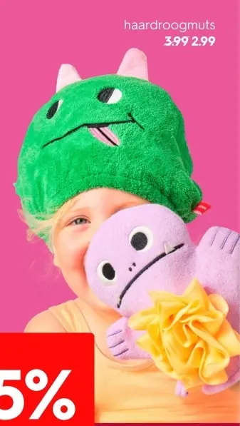 Aanbieding: haardroogmuts