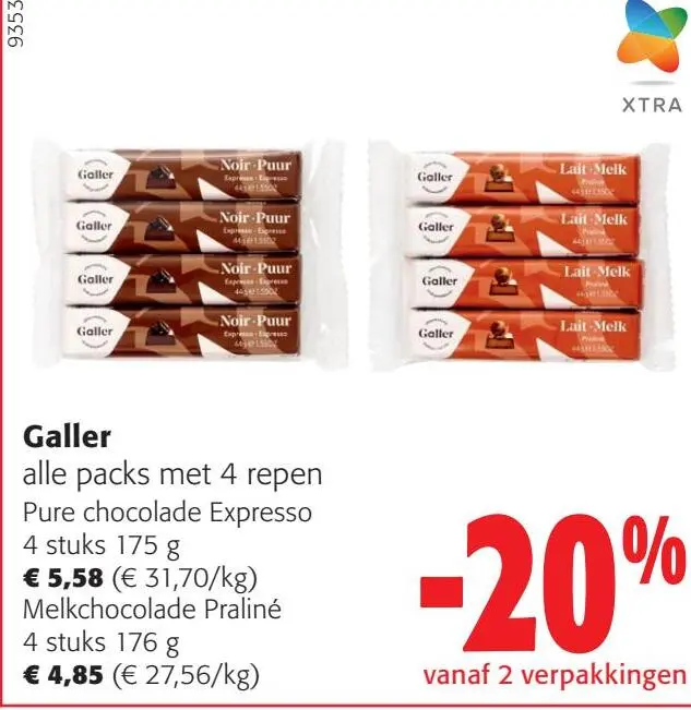 Aanbieding: Galler chocolade