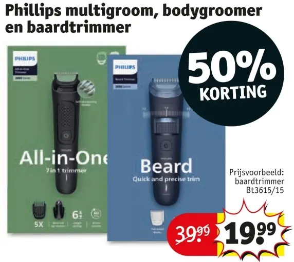 Aanbieding: Multigroom, bodygroomer en baardtrimmer