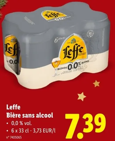 Offre: Bière sans alcool