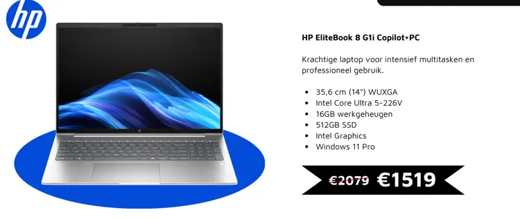 Aanbieding: HP EliteBook 8 G1i Copilot+ PC