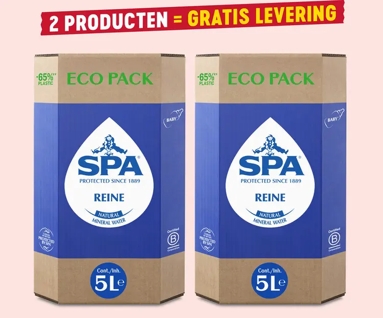 Promotie: Spa reine natural mineral water eco pack