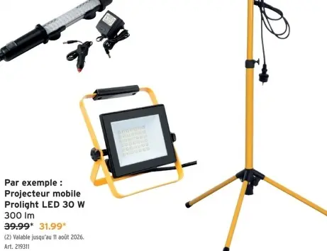 Offre: Projecteur mobile Prolight LED