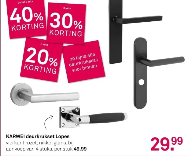Aanbieding: deurkrukset Lopes
