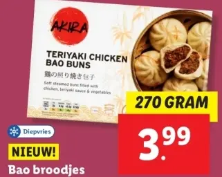 Aanbieding: AKIRA TERIYAKI CHICKEN BAO BUNS