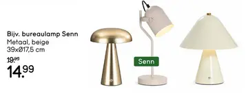 Aanbieding: Bijv. bureaulamp Senn