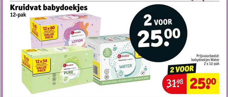 Aanbieding: Kruidvat babydoekjes & plastic vrije babydoek
