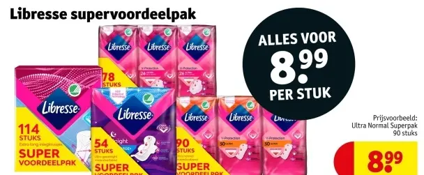 Aanbieding: Libresse supervoordeelpak