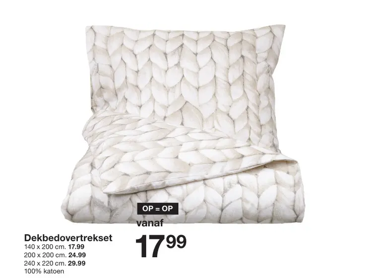 Promotie: Dekbedovertrekset