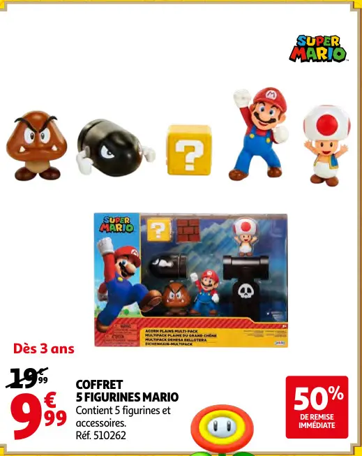 Promotie: Coffret 5 figurines mario