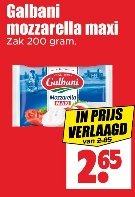Aanbieding: Galbani mozzarella maxi