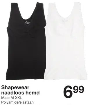 Aanbieding: Shapewear naadloos hemd