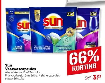 Aanbieding: Sun Vaatwascapsules