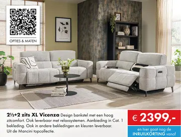 Aanbieding: Vicenza 2½+2XL
