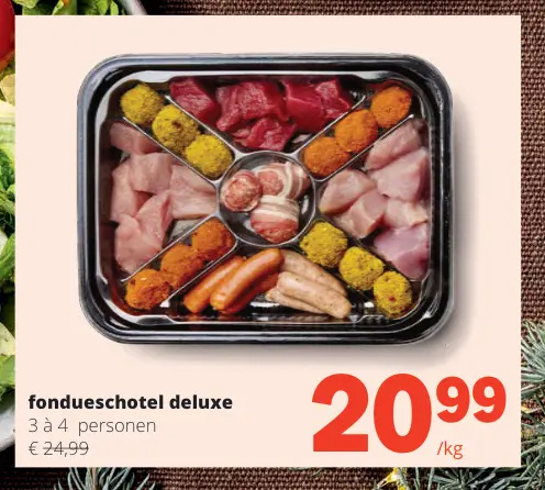 Promotie: fondueschotel deluxe