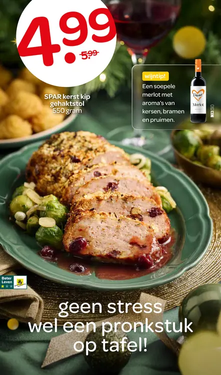 Aanbieding: Kerst kip gehaktstol