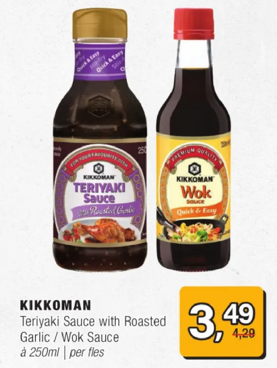 Aanbieding: Teriyaki Sauce with Roasted Garlic / Wok Sauc