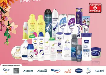 Offre: Dove, Rexona, Sunlight, Signal, Zwitsal, Vase