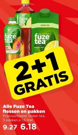 Aanbieding: Fuze Tea flessen en pakken