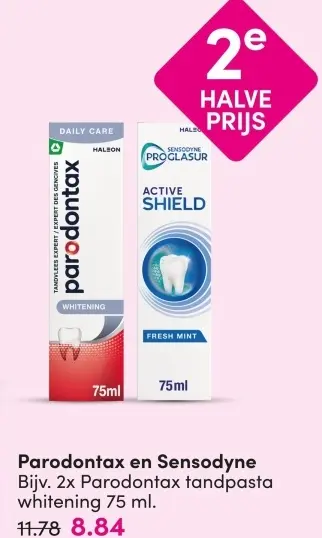 Aanbieding: Parodontax en Sensodyne