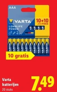 Aanbieding: Batterijen