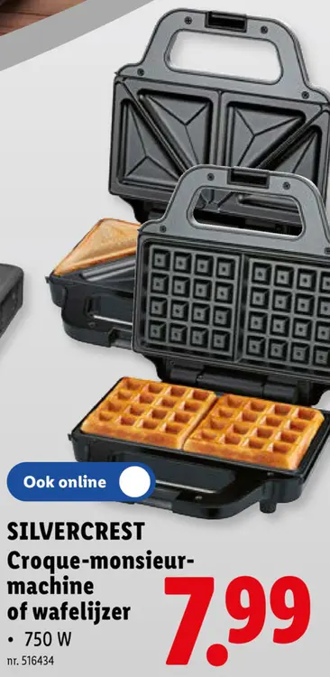 Promotie: Croque-monsieur-machine of wafelijzer