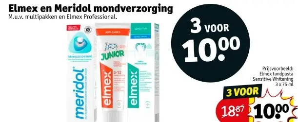 Aanbieding: Elmex en Meridol mondverzorging