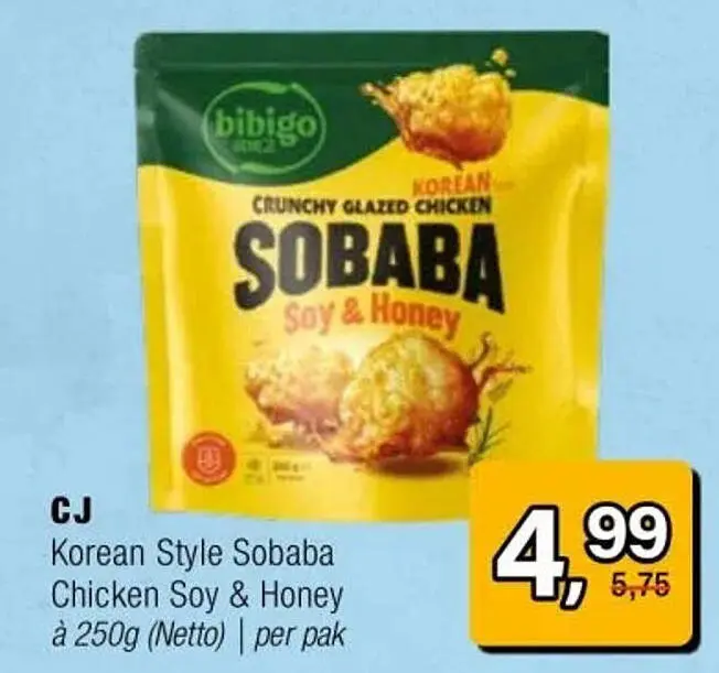 Aanbieding: Korean Style Sobaba Chicken Soy & Honey