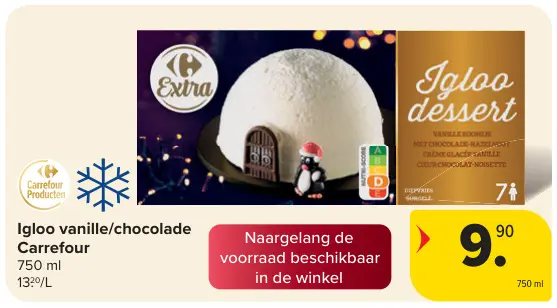 Promotie: Igloo vanille/chocolade