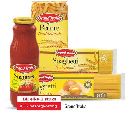 Aanbieding: Grand'Italia pasta and sauce