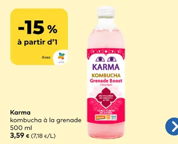 Offre: Karma kombucha à la grenade