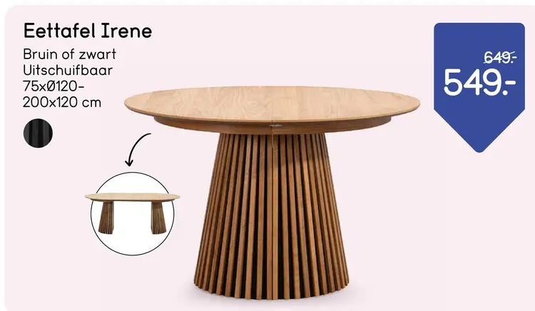 Aanbieding: Eettafel Irene