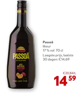 Aanbieding: Passoã likeur