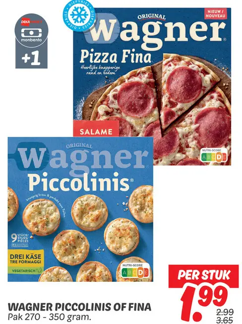 Aanbieding: Wagner piccolinis of fina