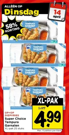 Aanbieding: Tempura Garnalen