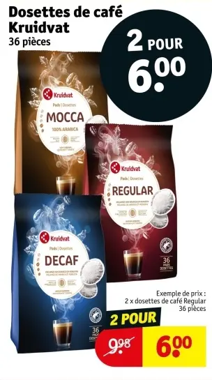 Offre: Dosettes de café