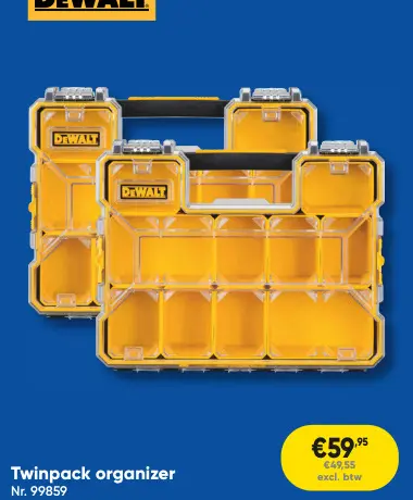 Promotie: Twinpack organizer