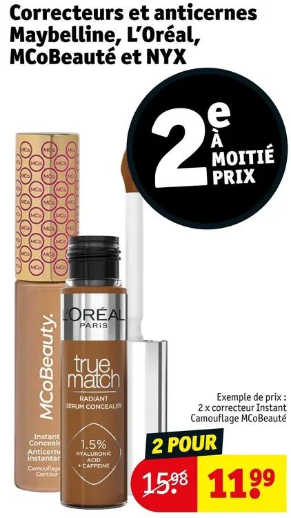 Offre: Correcteurs et anticernes