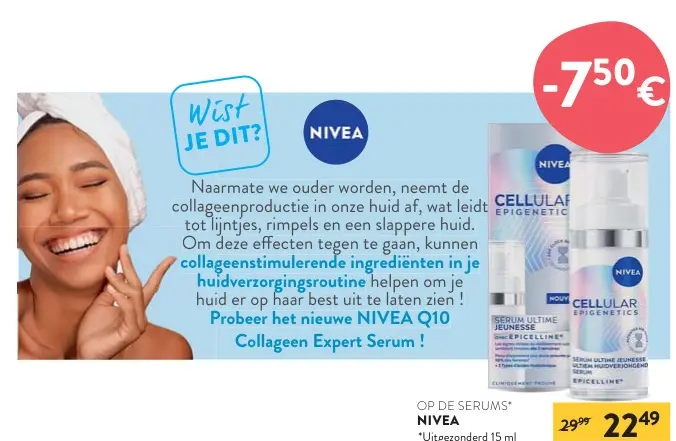 Promotie: NIVEA Q10 Collageen Expert Serum