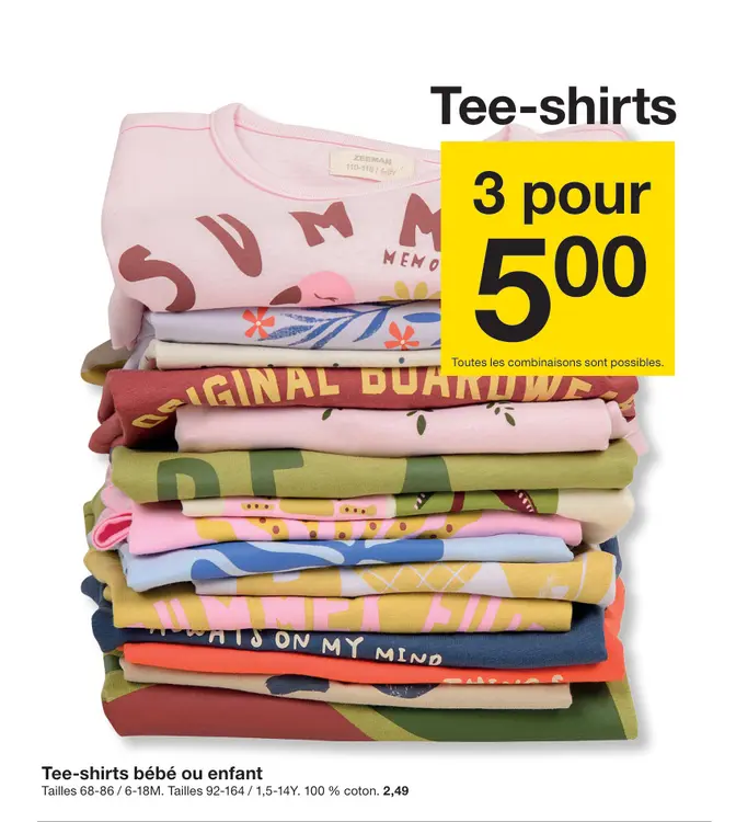 Offre: Tee-shirts