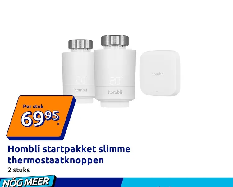 Aanbieding: Hombli startpakket slimme thermostaatknoppen